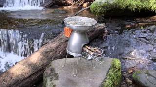 BioLite BaseCamp Wood Burning Stove and Grill [upl. by Ailak770]