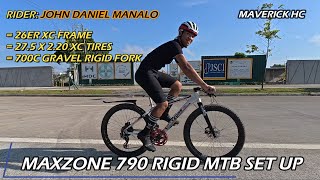 700c KOCEVLO Gravel Fork amp 275 x 220 XC Tires sa 26 MAXZONE 790 XC Frame ni John Daniel Manalo [upl. by Horten]