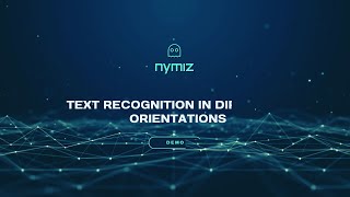 TEXT RECOGNITIONS IN DIFFERENT ORIENTATIONS DEMO [upl. by Wolbrom]