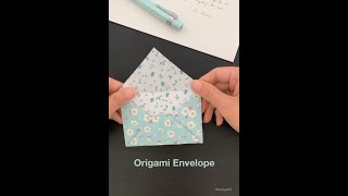 How to fold this easy origami envelope Traditional Shorts [upl. by Okimik190]