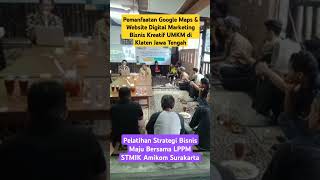 Pelatihan Singkat Strategi Bisnis UMKM Kreatif LPPM Amikom Surakarta Dengan Team Klaten Jawa Tengah [upl. by Mathur816]