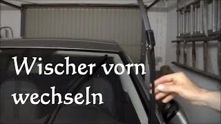 Scheibenwischer vorn wechseln beim VW Golf 7 wechseln Aerowischer Auto tauschen [upl. by Nahtanha870]