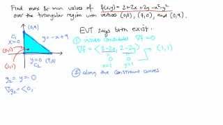 Calculus 3 Topic 16 Constrained extrema [upl. by Aierb920]