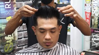 ASMR BARBER Mens haircut textured Modern Mullet potongan rambut pria [upl. by Hugues]