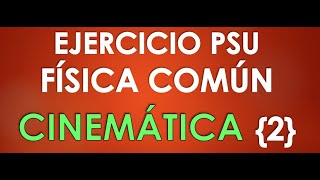 Ejercicio Física PTU  Cinemática  MRU [upl. by Nylesor27]