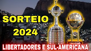 Sorteio da Libertadores e Copa Sul Americana 2024 [upl. by Stephani]