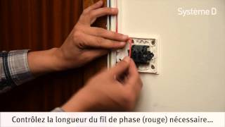 Installer une applique murale sous baguette PVC [upl. by Arreis]