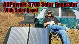 AllPowers Portable 700 Watt Solar Generator [upl. by Buck914]