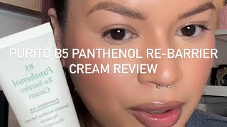 REVIEW Purito B5 Panthenol ReBarrier Cream [upl. by Notsag216]