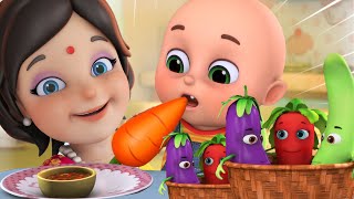 Hindi Vegetable song  सब्जियों में हो रही है दोस्ती  Hindi Rhymes for Children  Jugnu kids Hindi [upl. by Anaylil]