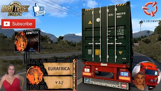 Euro Truck Simulator 2 1485 Map of Eurafrica v27 by MXTrucker 1485  DLCs amp Mods [upl. by Brad773]