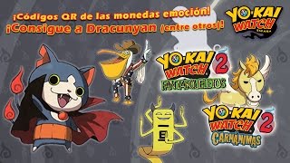 Guía de Yokai Watch 2 ¡Códigos QR a montones P10 8 monedas emoción para el Expendekai [upl. by Toback]