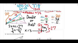 Chapter 5 Part 2 Geometry Test Review [upl. by Bradleigh]