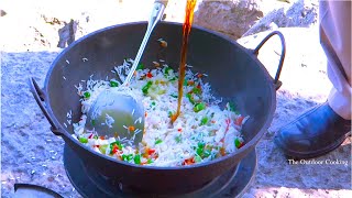 Chicken Fried Rice Chinese Style  Egg Fried Rice  The Outdoor Cooking [upl. by Olenka558]