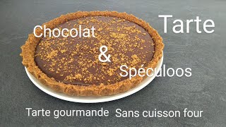 Tarte Chocolat  Spéculoos 🥄 [upl. by Willi]