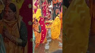 Chandigarh mein Chhath Puja ki Dhoomfunny viralvideo 🥰🙏 [upl. by Yank554]