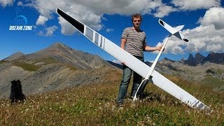 Flying into the wild Emparis with an Alpina 4001 Pro Tangent  RC electric glider [upl. by Ehrlich]