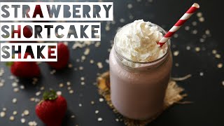 How To Make a Healthy Strawberry Shortcake Protein Shake  Low Calorie Strawberry Shortcake Smoothie [upl. by Omrellug]