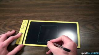 Boogie Board LCD Writing Tablet Review and Showcasing [upl. by Llerrej940]