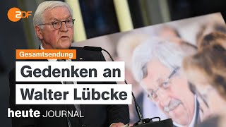 heute journal 020624 Fünfter Jahrestag Mordes an Walter Lübcke Europawahl Hochwasser english [upl. by Alix]