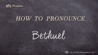 How to Pronounce Bethuel Real Life Examples [upl. by Ybrad]