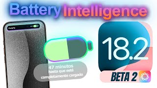 iOS 182 BETA 2 LIBERADO Y TIENE MUCHAS COSAS NUEVAS  LLEGA BATTERY INTELLIGENCE [upl. by Quartis]