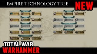 Total War Warhammer  Empire Technology Tree [upl. by Lacim]