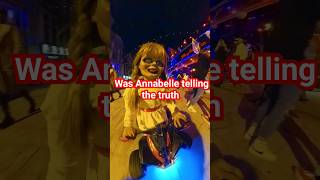 Was annabel telling the truth❓️🤣🤣 youtubeshorts annabelle explorepage funnyscary funny scary [upl. by Akeenat]