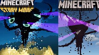 The Minecraft Story Mode Wither Storm Chase In Minecraft [upl. by Yedsnil]