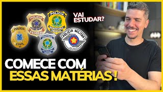 O QUE ESTUDAR PARA CONCURSOS POLICIAIS COMEÇANDO DO ZERO [upl. by Lenna]