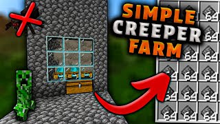 BEST 120 Creeper Farm for Minecraft Bedrock No Spider [upl. by Niras123]