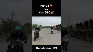 MT03 vs ktm 390🚀💥 dragrace mt03 ktmrc390 rider ytshorts shorts [upl. by Antin]