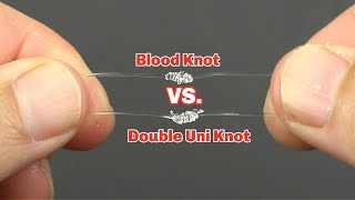 Blood Knot VS Double Uni Knot Strength Contest [upl. by Maupin]