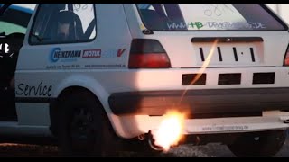 TURBO Golf MK2 4Motion R30 0200 78 secs BIG FLAMES File404net [upl. by Hadeehuat129]