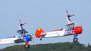 wingwalkers at Prestwick for airshow 2024 [upl. by Seugirdor]