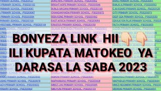 KAMA HUJAPATA MAtokeo ya Darasa la Saba 2023 Bonyeza hii link👉🏻 [upl. by Angelina]