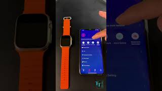 ربط الساعة T800 Ultra كوبي أبل ووتش بالهاتف hiwatch pro [upl. by Yemarej]