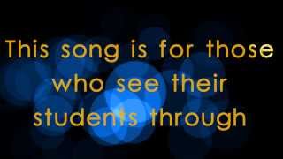 LYRICS You Have Made A Difference  A Teacher appreciation song [upl. by Anitaf]