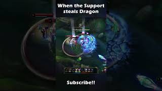 When the Support steals Dragon leagueoflegends taric dragon [upl. by Lashar]