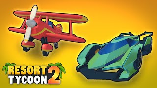 STUNT PLANE UPDATE 6  Resort Tycoon 2 [upl. by Tana]