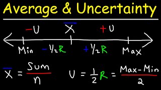 Averages and Uncertainty Calculations [upl. by Sweet]