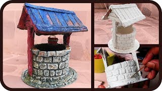 DiY Fairy Well making at home with hand made paper clay [upl. by Seek]