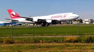 Pullmantur Air Boeing 747412 Landing in Tallinn [upl. by Notnirb651]