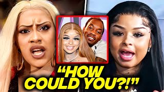 Cardi B CONFRONTS Chrisean Rock For Sleeping With Offset In LA [upl. by Olimreh]