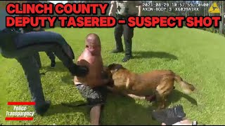 Clinch County Deputy Tasered  Suspect Shot [upl. by Gosnell]