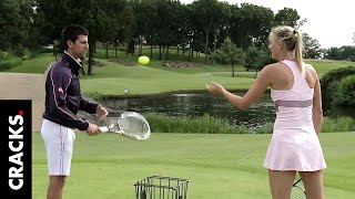 TenisGolf Novak Djokovic vs Maria Sharapova Shorts [upl. by Vincents]