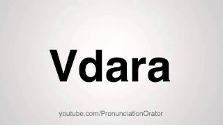 How to Pronounce Vdara [upl. by Kermit]