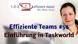 Effiziente Teams 56 Einführung in Taskworld [upl. by Yenrab]