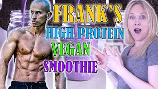 High Protein Vegan Smoothie 🥤  Frank Medrano Recipe [upl. by Atiraj]