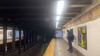 Two R142 and two R142A 4 express trains at 86th StreetLexington Avenue in Manhattan [upl. by Rutan]